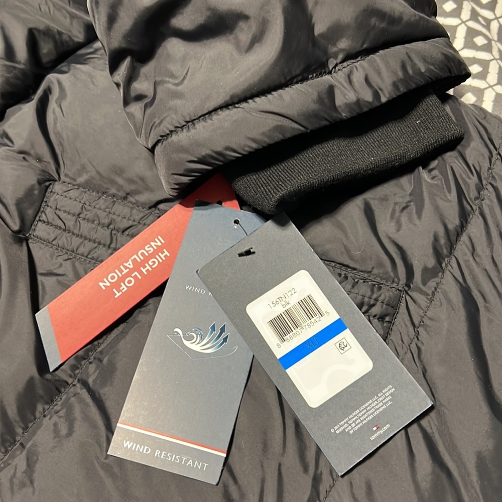 ❗️FINAL❗️ 🆕 TOMMY HILFIGER Quilted Hooded Puffer Jacket - Picture 5 of 6